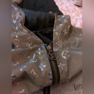 Louis Vuitton Kids Metallic Monogram Raincoat